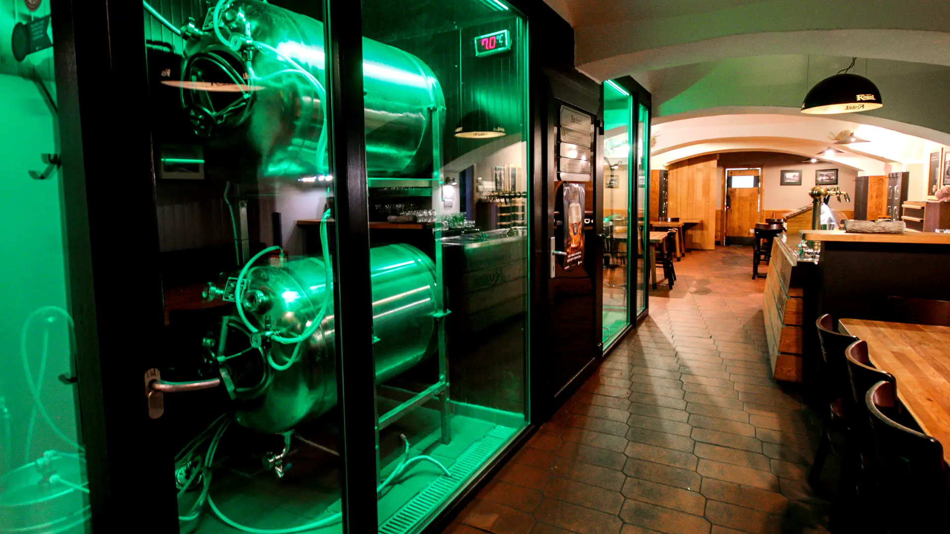 Kozlovna Apropos Restaurant Interior tank beer